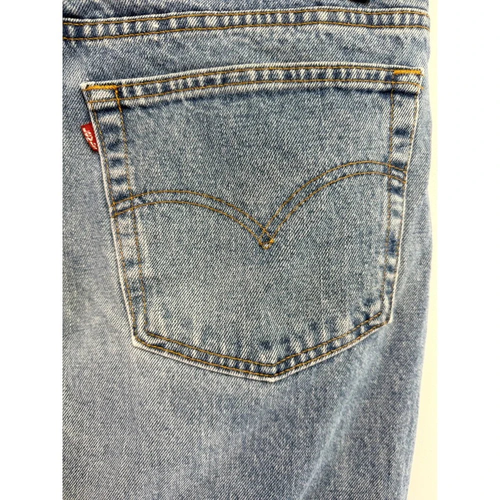 Vintage Levis 555 Relaxed Fit Straight Leg Jeans Blue Mens 38x30 (EE32)